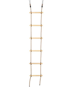 Jiayi leo dây thang cây đu đơn đứng đầu 6-bước thang gỗ cho trẻ em - Product Image 3