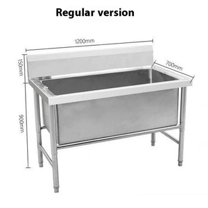 PetFitステンレス鋼折りたたみ式犬用グルーミングタブランプ付き多機能バスステーション屋内屋外用 - Product Image 5