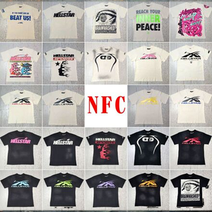 Anima Hell Star NFC Series Print Japan Style Débardeurs pour hommes 100% coton 260g Coupe régulière T-shirts style basique - Product Image 3