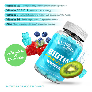 Gomitas de Colágeno Multivitamínicas con <span class=keywords><strong>Biotina</strong></span> de Marca Privada OEM, Etiqueta Personalizada en la Botella, Suplemento Vegano Masticable para el Cabello, Uñas y Piel - Product Image 2