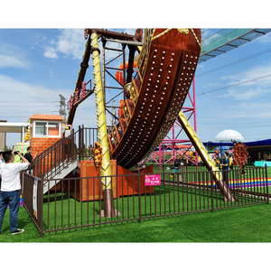 Chất lượng cao trong nhà/ngoài trời tàu cướp biển vui chơi giải trí đi xe kim loại sợi thủy tinh tuyệt đẹp Đèn thú vị chơi chế độ 12 người Công suất - Product Image 5