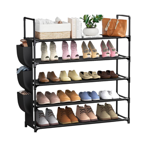 Organizador De Calzados Multiuso Zapatero De 5 Niveles Negro GENERICO