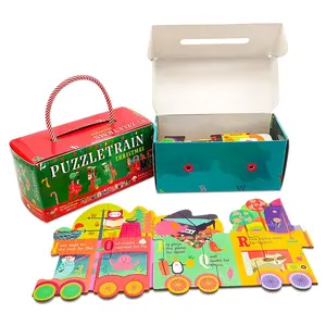 Vendita calda forma irregolare Puzzle di animali Puzzle personalizzati per bambini all'ingrosso Puzzle personalizzati con scatola di imballaggio