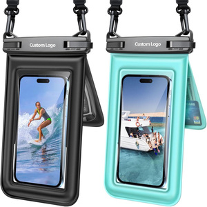 Pochette étanche flottante IPX8 pour téléphone, lot de 2, double espace, pour téléphones à écran tactile jusqu'à 8,5 pouces, avec cordon réglable pour iPhone et Samsung - Product Image 1