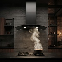Hotte murale électrique professionnelle OEM avec filtre en aluminium pour cuisine, vente en gros fabricant
