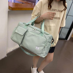 12 colores, económico, seco, húmedo, separación, grande, impermeable, deportes, lona personalizada, viaje, entrenamiento, bolsa de gimnasio con compartimento para zapatos - Product Image 2