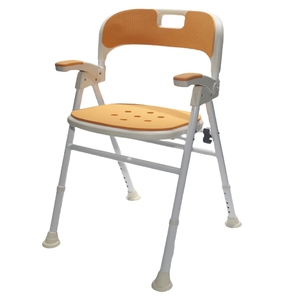 <span class=keywords><strong>Banc</strong></span> de <span class=keywords><strong>douche</strong></span> pliable <span class=keywords><strong>avec</strong></span> accoudoirs rabattables, transfert latéral facile pour un bain assisté - Product Image 5