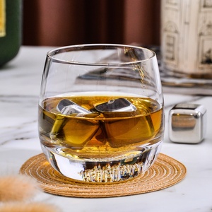 Samyo مصنع بالجملة مخصص كريستال شكل دائري ثقيلة القاع متذبذبة دوار ويسكي أكواب - Product Image 4