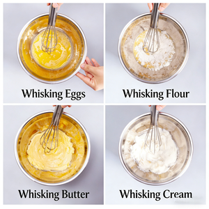 <span class=keywords><strong>Fouet</strong></span> à œufs en acier inoxydable - Outil de mélange de <span class=keywords><strong>cuisine</strong></span> durable pour la pâtisserie, le fouettage de la crème, des œufs et la <span class=keywords><strong>cuisine</strong></span> - Product Image 6