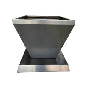 Grand pot de fleur carré <span class=keywords><strong>xxl</strong></span> <span class=keywords><strong>jardinière</strong></span> extérieure en métal - Product Image 4