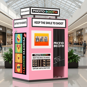 Photomaton d'angle tout-en-un avec écran relevable, Wi-Fi, télécommande, compatible smartphones et iPad, pour usage commercial intérieur - Product Image 1