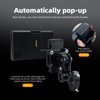 Écran de navigation GPS pour moto 6,25 pouces avec Bluetooth, DVR, CarPlay sans fil, Android, étanche et amovible