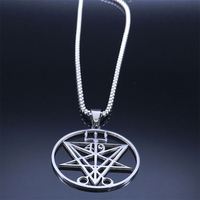 Style européen et américain nouveau Lucifer hommes pendentif en acier inoxydable mode tempérament collier bijoux