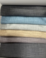 Tissu occultant tissé teint pour rideaux, poids moyen 250 g/m², en stock, emballage en rouleau