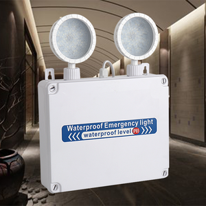 OSL 10W IP65 Material ABS Ajustable Recargable Foco de doble cabeza Señal de salida Luz de emergencia - Product Image 1