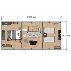 Casa Container di Lusso in Acciaio per Glamping, Ecologica e Impermeabile, Prefabbricata con Design Moderno per <span class=keywords><strong>Resort</strong></span> - Product Image 6