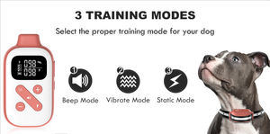 रिमोट सप्लाई के साथ वाटरप्रूफ रिचार्जेबल इलेक्ट्रॉनिक शॉक वाइब्रेशन पालतू कुत्ता प्रशिक्षण हार्नेस कॉलर बार्किंग कंट्रोल डिवाइस - Product Image 2