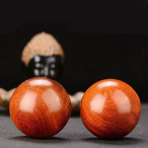 Handball en bois véritable pour le fitness et la santé cardiaque Balle de massage en palissandre pour les personnes âgées Outil d'<span class=keywords><strong>acupuncture</strong></span> stimulant - Product Image 4
