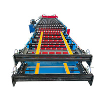Ligne de formage à rouleaux à double couche pour tôles de toiture en acier métallique