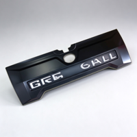 Panneau de garniture de hayon noir brillant avec inscription GREATWALL pour GWM Poer Cannon Pickup, vente directe d'usine