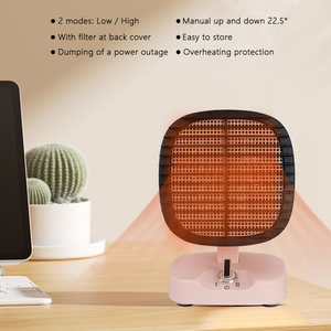 400W/600W lindo hogar invierno <span class=keywords><strong>pequeño</strong></span> PTC cerámica Personal espacio calentadores, Mini escritorio <span class=keywords><strong>enchufe</strong></span> en la habitación calentador <span class=keywords><strong>de</strong></span> ventilador portátil eléctrico - Product Image 6