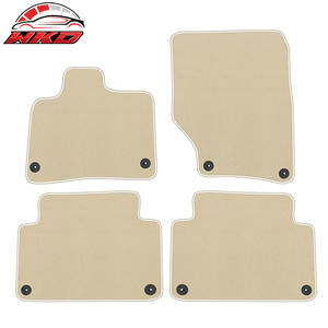 Tapis de sol pour Audi Q7 07-15, ensemble de tapis antidérapants en velours beige pour voiture, avant et arrière - Product Image 1