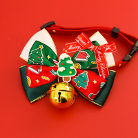 Collier Nœud Papillon pour Animaux de Compagnie, Collier de Noël pour Chien avec Clochette, Collier Ajustable pour Chat, Décoration pour Chat