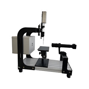Testeur d'angle de <span class=keywords><strong>contact</strong></span> automatique analyseur de forme de gouttelettes d'eau tensiomètre céramique plastique semi-conducteur ASTM D5946 D724 - Product Image 1