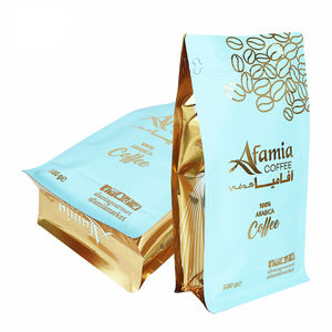 Vazio Pequeno Stand up Coffee Pouch Embalagem Sacos Custom Chá Coffee Bean Candy Cookies Impresso Sacos De Plástico com Válvula e Zíper - Product Image 3