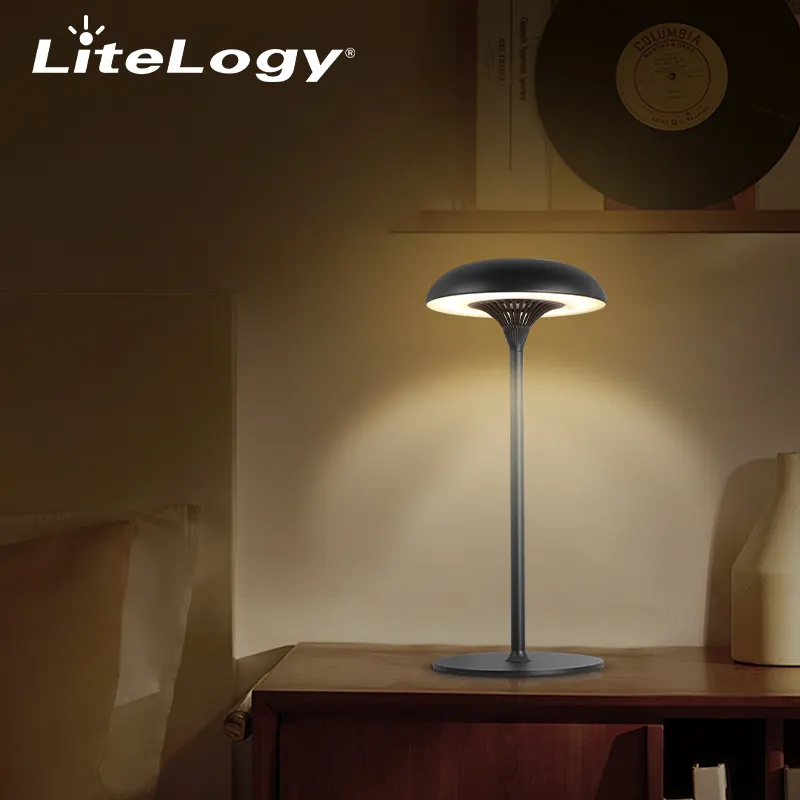 2024 현대 거실 침실 머리맡 홈 장식 Led 창조적 인 돔 테이블 램프 버섯 충전식 테이블 램프