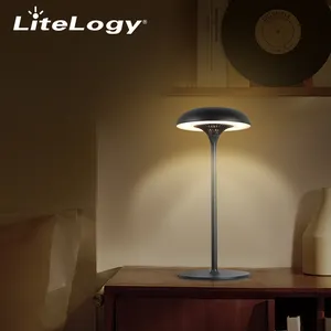 2024 Modern Living Room Bedroom Bedside Home Decoration Led Creative Dome Table Lamp Mushroom Rechargeable Table Lamp