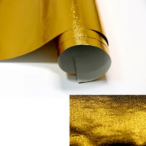 Hot Sell Golden Waterproof Wall Sticker Kitchen Tile Decoration Anti Oil 3D Self Adhesive PVC Aluminum Foil for Kitchen Wall