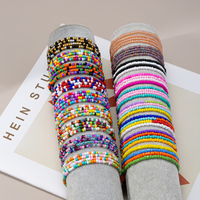 Bracelet de perles de rocaille en couches bohème femmes mode perles de cristal de verre multicouches Bracelets de créateur bijoux pour cadeau