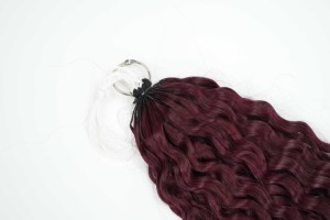 Remy Human Hair Burmese Curly Feathers Crochet Reusable Hair <b>Extension</b> Raw Cuticle Pre-separated Cheap Feathers Crochet Hair - Product Image 3
