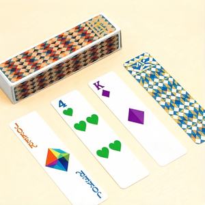 Jeu de cartes de Mahjong à impression claire, en plastique sablé, pour 2 à 6 joueurs, jeu de cartes familial, jeu de poker - Product Image 5