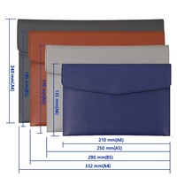 GemFully comprando productos en línea archivos de casos sin resolver bolsillos carpeta de archivos de oficina carpeta de documentos de cuero logotipo personalizado