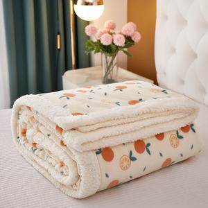 100% Polyester Super doux imprimé vison fausse fourrure flanelle polaire jeter couverture motif géométrique tissé pour le <span class=keywords><strong>confort</strong></span> d'hiver - Product Image 4