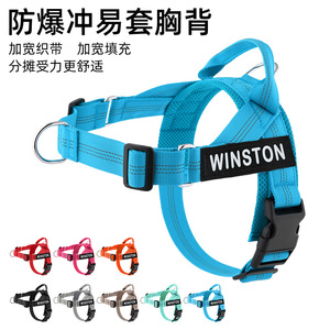 เสื้อกั๊กสายรัดอกสุนัข Winston แบบปรับได้ ทำจากไนลอน สำหรับสุนัขพันธุ์กลางถึงใหญ่ เหมาะสำหรับพาออกนอกบ้าน - Product Image 4