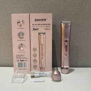 Depiladora Eléctrica 3 en 1 Recargable de Doble Cuchilla para Mujer, Resistente al Agua, para Depilación Corporal Completa, Directo de Fábrica - Product Image 5