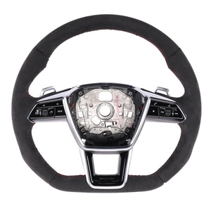 Volant en cuir Alcantara personnalisé pour <span class=keywords><strong>Audi</strong></span> B9 R8 A3 A4 A5 S4 S3 S5 A6 A7 A8 Q3 Q5 Q7 Q8 TT S6 RS6 RS7 S7 - Product Image 2