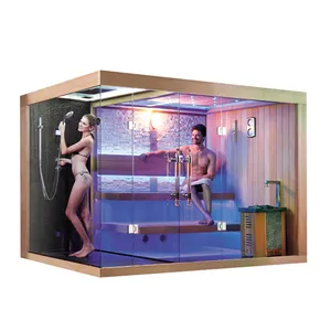 HS-SR1388 vapeur douche bois/vapeur sauna/vapeur thérapie sauna