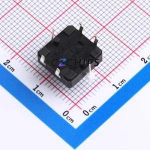 TSL12121-073B511CK2-1K01 Tactile Switch Through hole-6P,11.7x11.5mm Switch Single Pole Single Throw Round Button 2.8N 11.7mm - Product Image 2