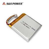 بطارية A&S Power AS553640 قابلة لإعادة الشحن من الدرجة A، 553640 3.7 فولت 850 مللي أمبير في الساعة، بطارية حالة صلبة للإلكترونيات الاستهلاكية والأجهزة الطبية