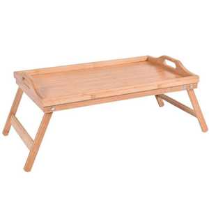 Vassoio da Letto in Bambù con Gambe Pieghevoli, Tavolino per Colazione sul <span class=keywords><strong>Divano</strong></span>, Scrivania per Laptop, Vassoio per Snack - Product Image 3