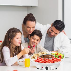 <span class=keywords><strong>Fontaine</strong></span> à <span class=keywords><strong>chocolat</strong></span> électrique en plastique pour fêtes, fondue au <span class=keywords><strong>chocolat</strong></span> et sauces, contrôle de température réglable, usage domestique - Product Image 6