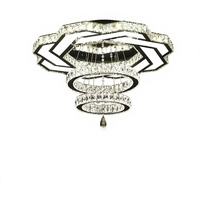 Lustre de plafond moderne de luxe en cristal K9 à LED, luminaire de plafond en forme de fleur pour la maison, luminaires suspendus