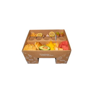 Bán buôn Bìa lật hộp cho bên trái cây món tráng miệng Snack Take-out Dã Ngoại hộp Platter Brunch ngâm nước sốt phục vụ dập nổi - Product Image 2