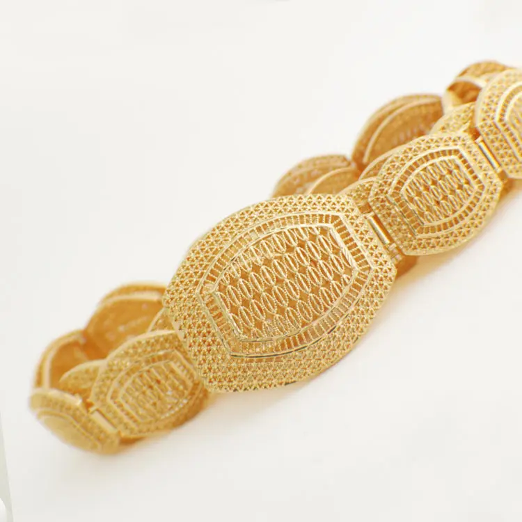 Cinturón chapado en oro para mujer, cinturón de lujo largo de 100 CM con regalo de boda, joyería
