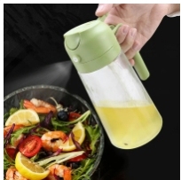 Vente en gros de flacons pulvérisateurs d'huile 2 en 1 multifonctionnels en verre pour la cuisine, les barbecues, les distributeurs d'huile d'olive, les gadgets de cuisine - Product Image 3