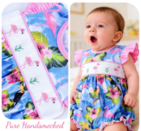 Robe d'été sans manches rose à fleurs, froncée à la main, avec nœud, longueur genou, respirante, pour occasions formelles des petites filles